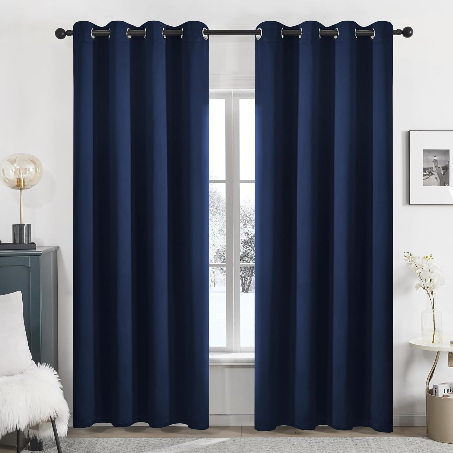 Deconovo Blackout Curtains for Total Darkness & Noise Reduction