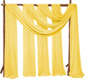 4 Panels Wedding Arch Draping Fabric 28in x 20ft - Elegant Chiffon