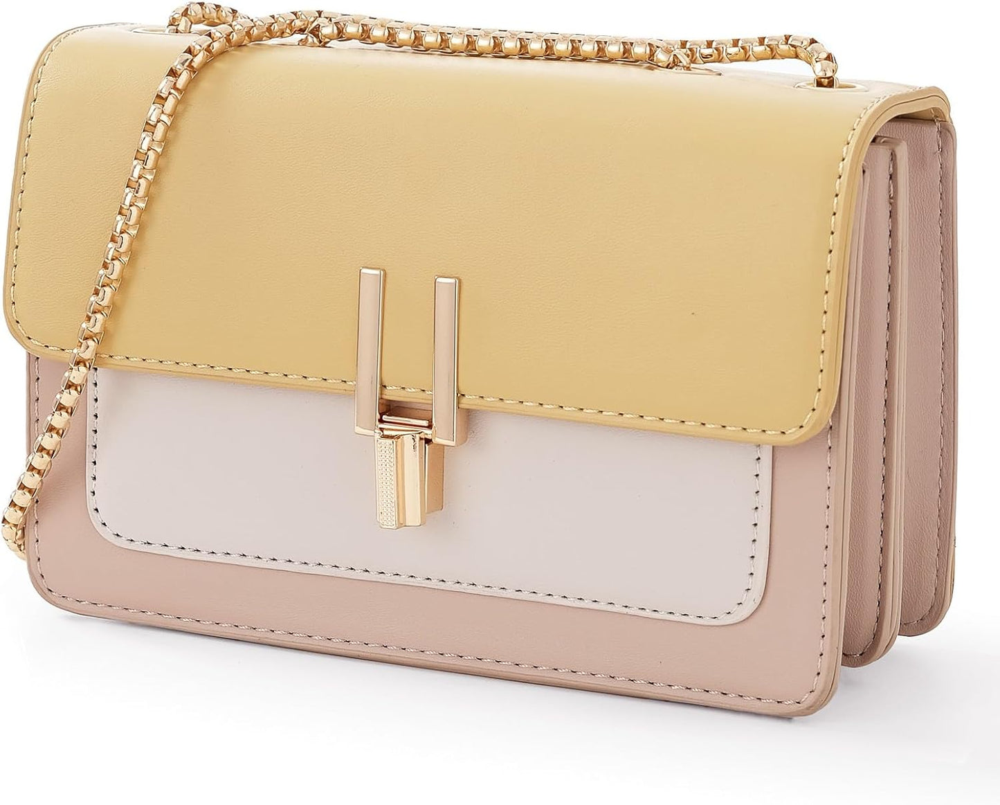 Color-Block Crossbody Bags for Women - Stylish Leather Purses