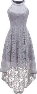 Classy Lace Halter Dress for Weddings and Special Occasions