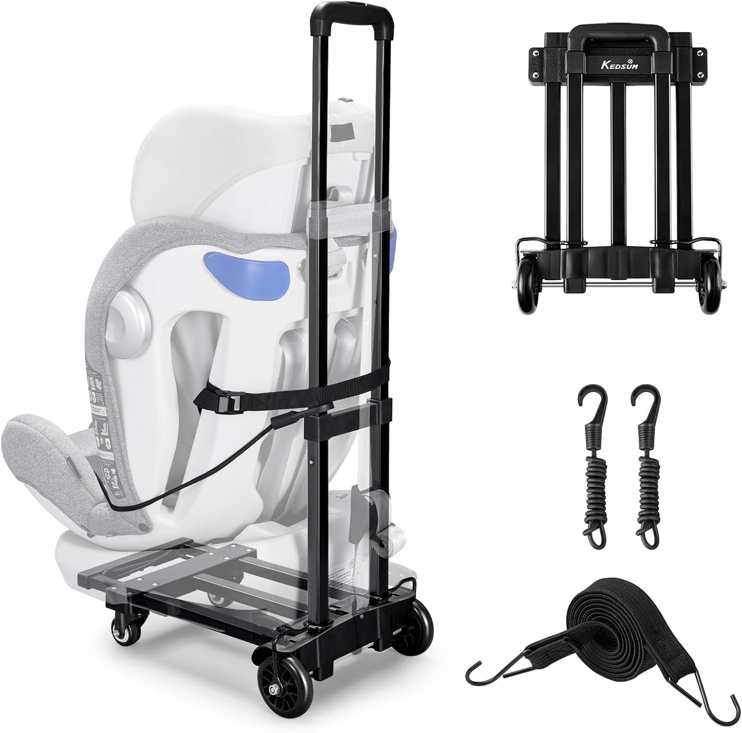 KEDSUM Folding Hand Truck Dolly for Travel and Home Use