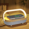 LED Bedside Lamp for Women - 4 in 1 Touch Lamp with Wireless Charger