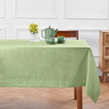 Linen Tablecloth 52 x 52 Inch - Pure Linen Laurel Green Fete