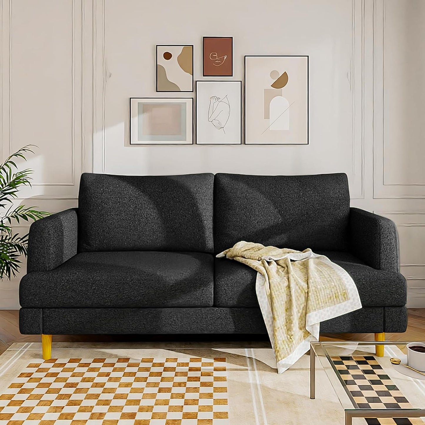 Loveseat Sofa Couch with USB Ports for Modern Living Spaces