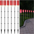 Solar Driveway Reflector Stakes 37 in Red - Solar Powered