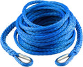 Ucreative 3/8 in x 50 ft Synthetic Winch Rope Extension - Strong