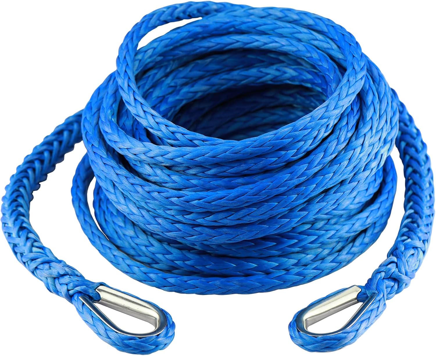 Synthetic Winch Rope Extension 3/8 Inch x 50 Feet for Off Road