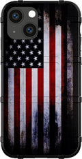 iPhone 16 Plus Rugged Shield Case - Tattered Reversed Flag