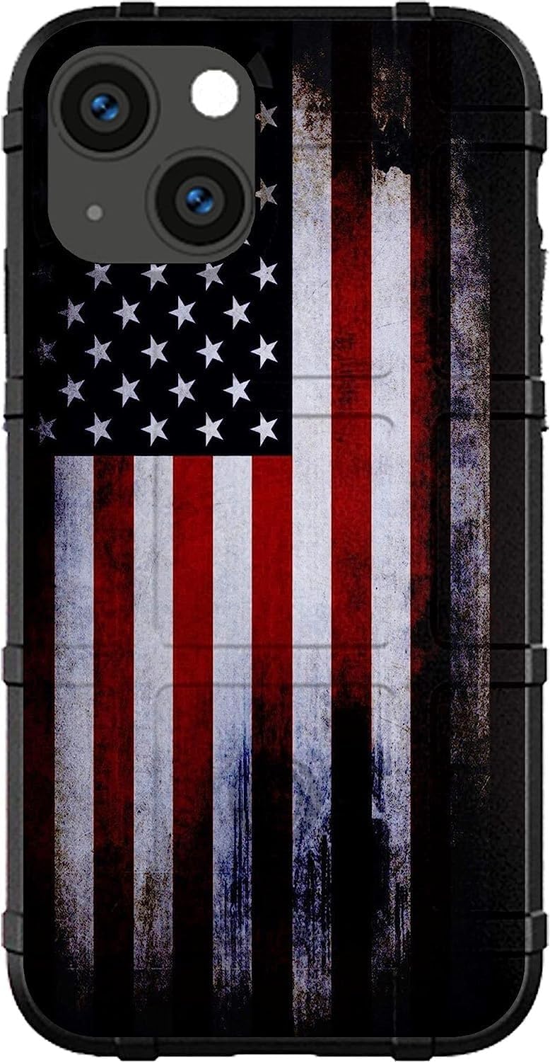 EGO TACTICAL Rugged Shield Case for iPhone 16 Plus - USA Flag