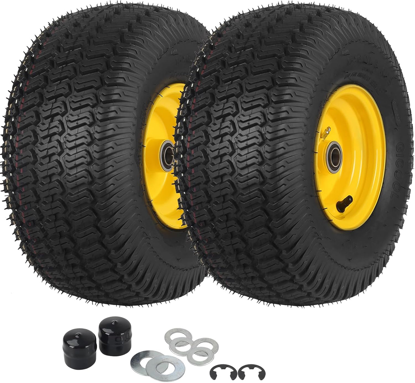 15x6.00-6 Tubeless Tire and Wheel for Riding Lawn Mowers