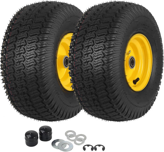 15x6.00-6 Tubeless Tire and Wheel for Riding Lawn Mowers