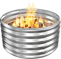 Durable 32 Inch Metal Fire Pit Ring for Outdoor Gatherings