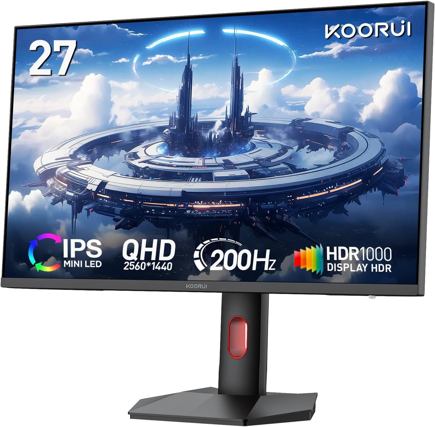 KOORUI 27 Mini-LED IPS Gaming Monitor with 200Hz Refresh Rate