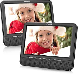 WONNIE 7.5ft' Dual Car DVD Player for Ultimate Road Entertainment