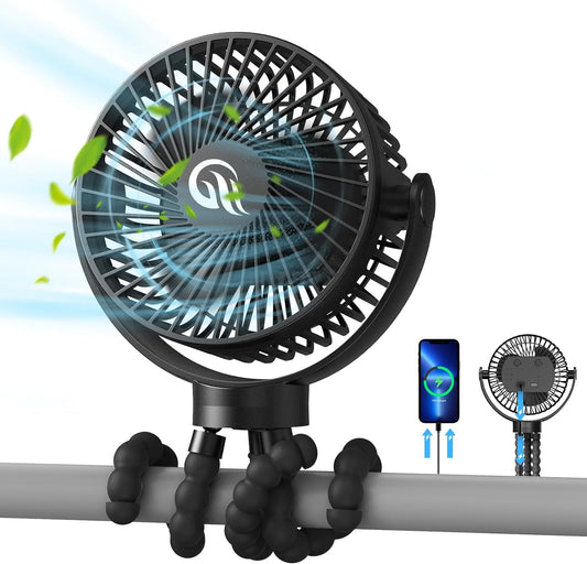 Long-lasting Portable Stroller Fan
