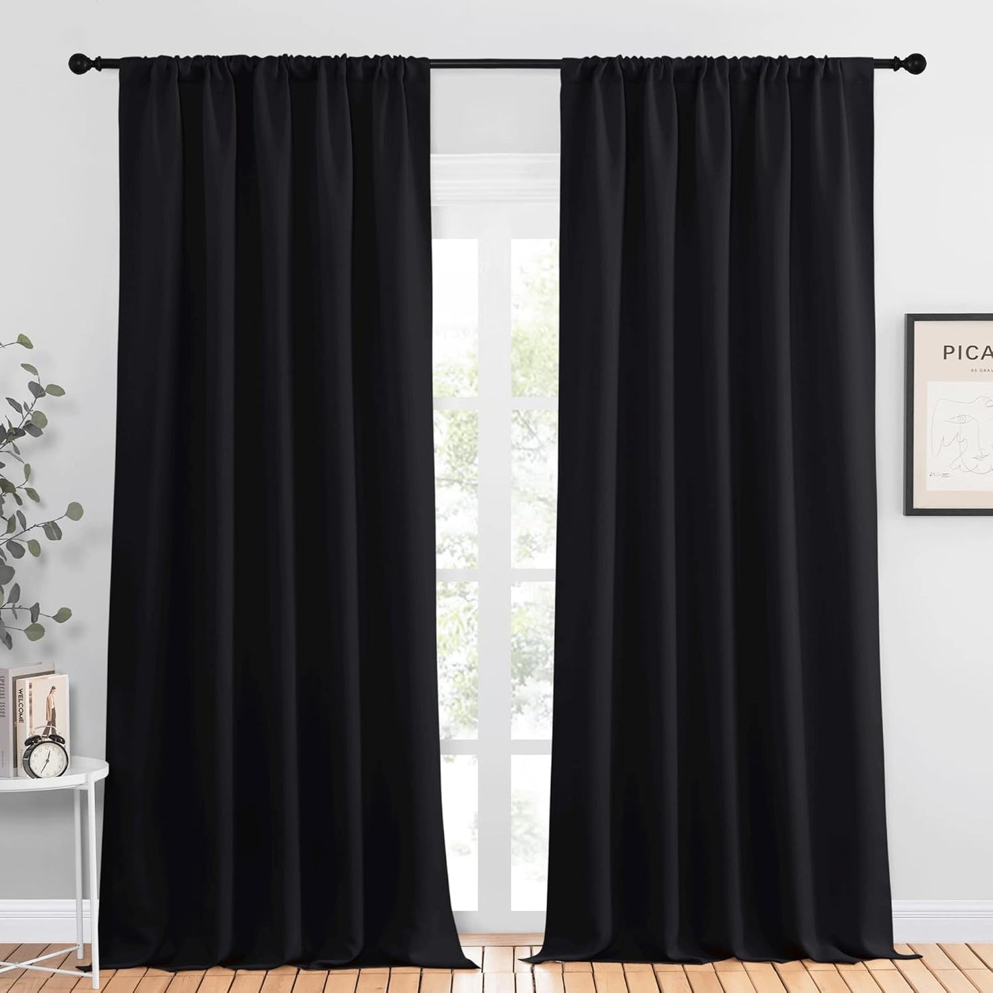 NICETOWN Black Out Window Curtains for Elegant Home Decor