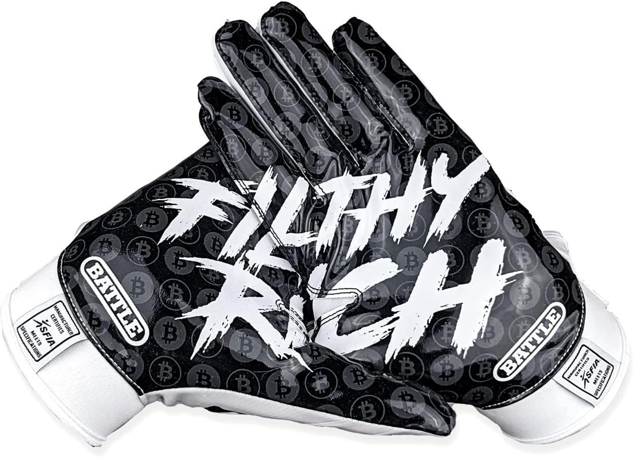 Battle Sports Back of Hand Wide Receiver Football Gloves Review