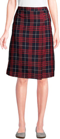 Plaid A-line Skirt Below The Knee - Classic School Uniform