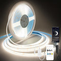 COB LED Strip Lights Natural White 24V, Dimmable 24FT Kit - Seamless