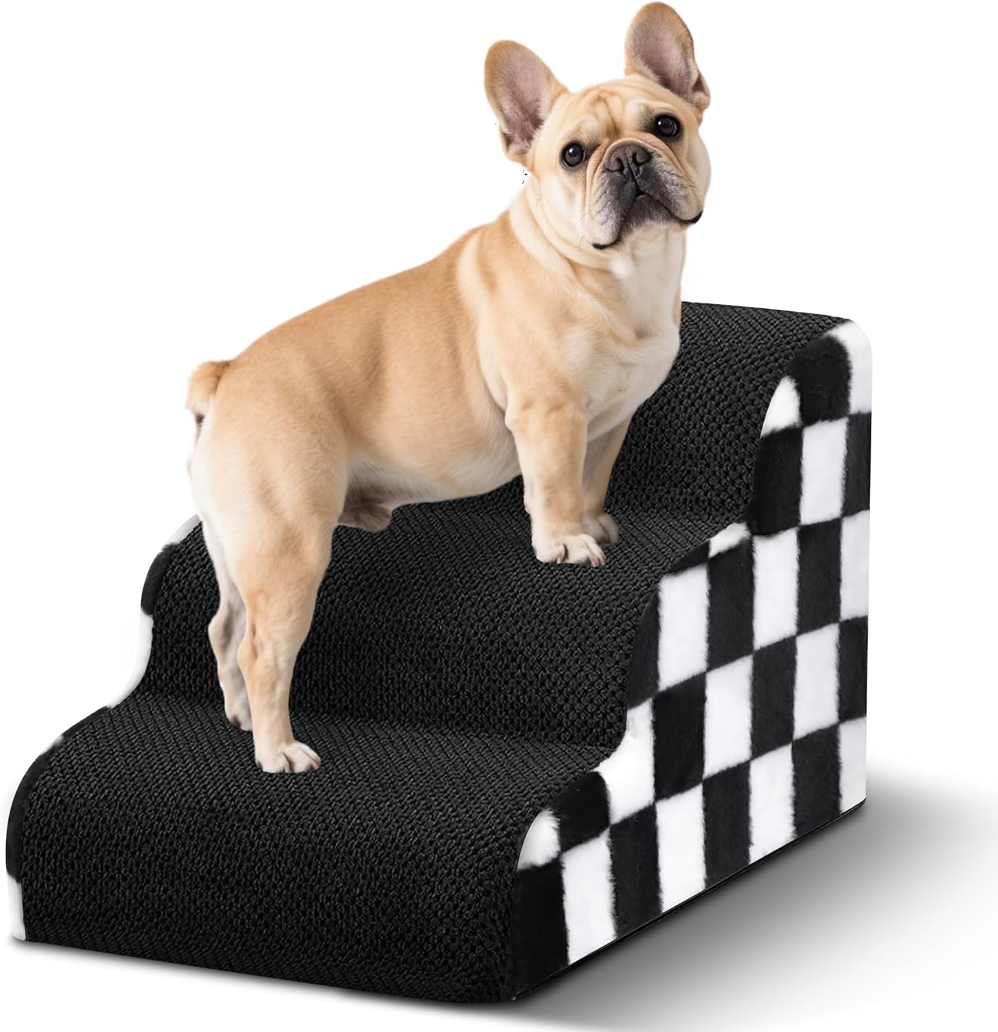 Dog Stairs for Bed and Couch, Non-Slip Pet Ramp Indoor