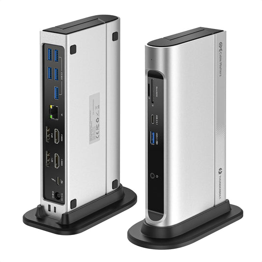 40 Gbps Thunderbolt Dock 14-in-1, Dual 4K Display, 100w Charging