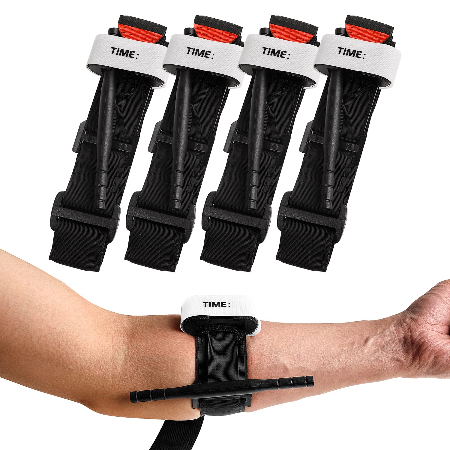 MAOGENXI Tactical Tourniquets - 4-Pack Single-Handed Emergency Solution
