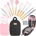 Camping Accessories Kitchen Cooking Utensils Set - Silicone Portable