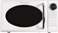 Retro Microwave Oven 0.7 Cu Ft White - 700W Compact Countertop