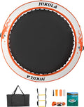Inflatable Round Floating Ring Water Hammock Dock - Portable 8ft/10ft