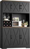 Review 71 Tall Kitchen Pantry Cabinet with Wine Rack