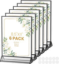 Acrylic Sign Holder 8.5x11 Black Frame Double-Sided - Elegant Event