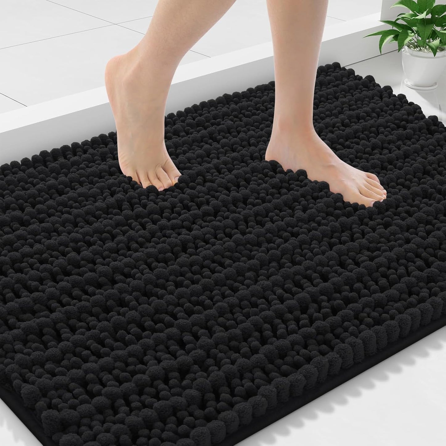 Smiry Bathroom Rugs Mat 36x24 - Soft Absorbent Chenille Mats