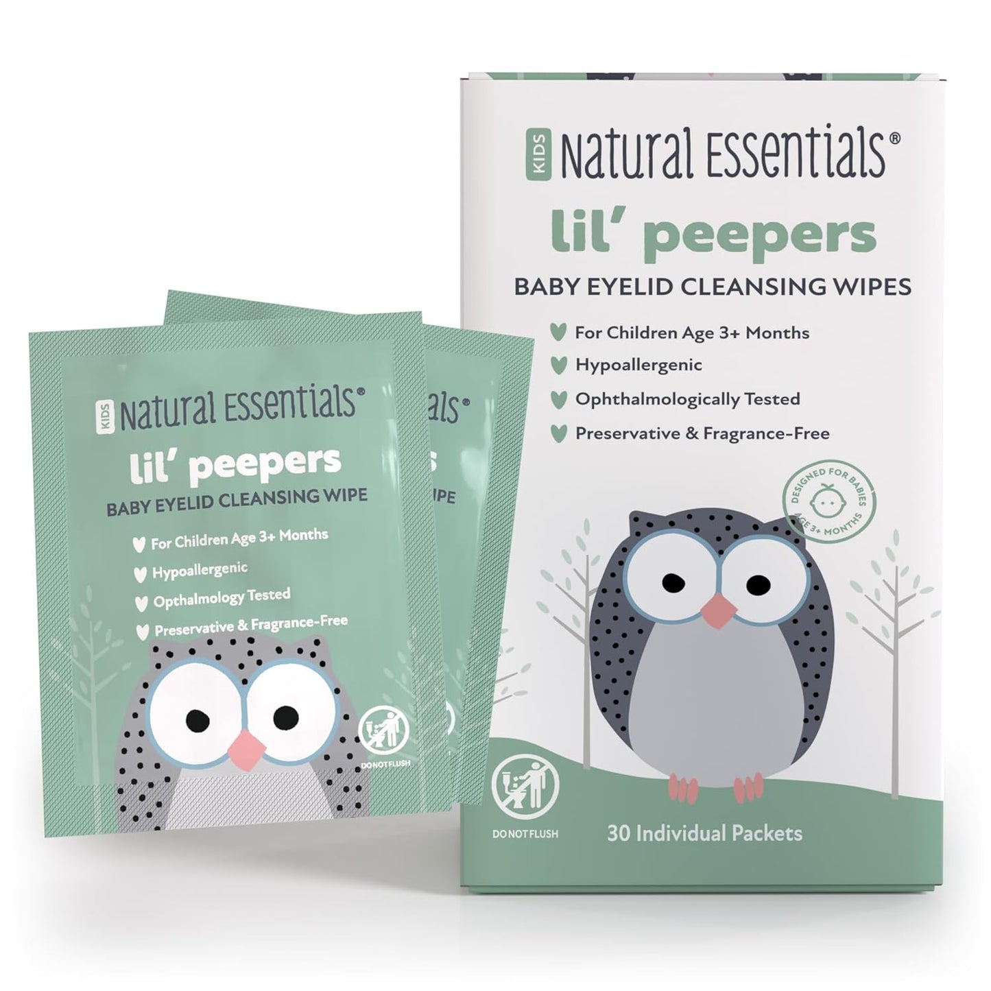 Lil' Peepers Preservative-Free Baby Eye Wipes - Pediatrician Recommended