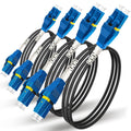 Uniboot LC to LC Armored Single Mode Duplex Fiber Patch Cable - 4Pack
