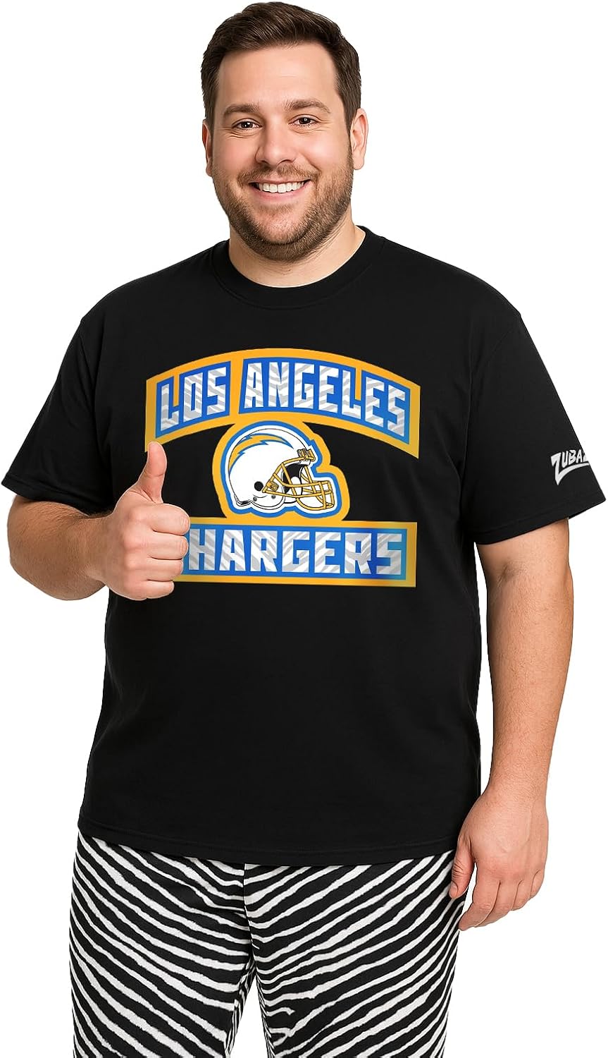 Zubaz NFL Teams Men's Short Sleeve Graphic T-Shirt for Fans