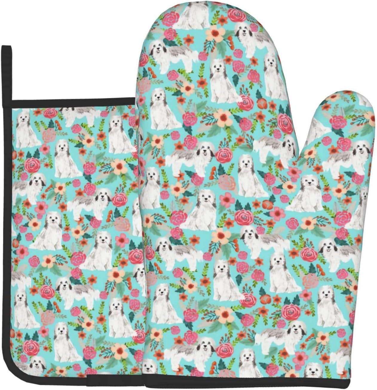 Non-Slip Heat Resistant Oven Gloves Set - Villelucas