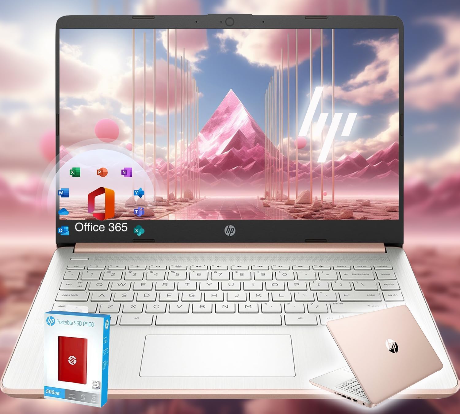 HP 14 Ultrabook with Intel Quad-Core CPU for Students