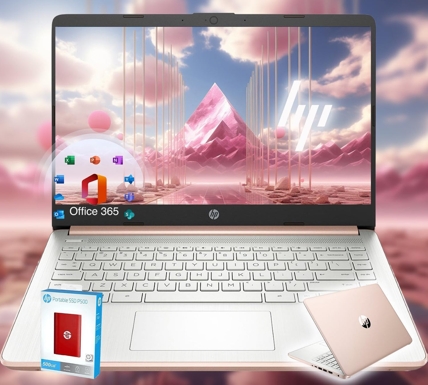 HP 14 Ultrabook with Intel Quad-Core CPU for Students