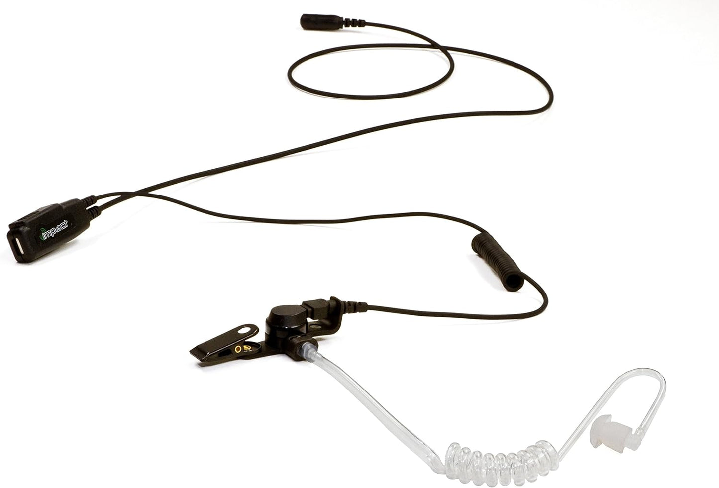 Impact 1-Wire Earpiece Lapel Mic for Motorola 2-Pin Radios