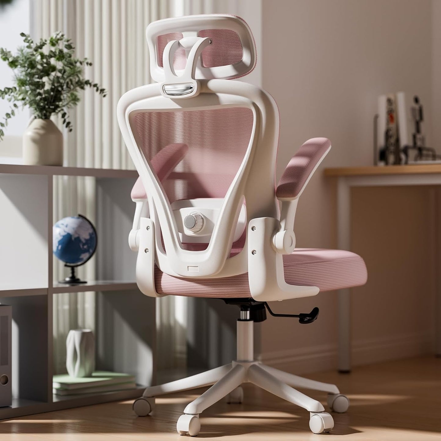 SeekFancy High Back Mesh Desk Chair, Pink: Ultimate Comfort