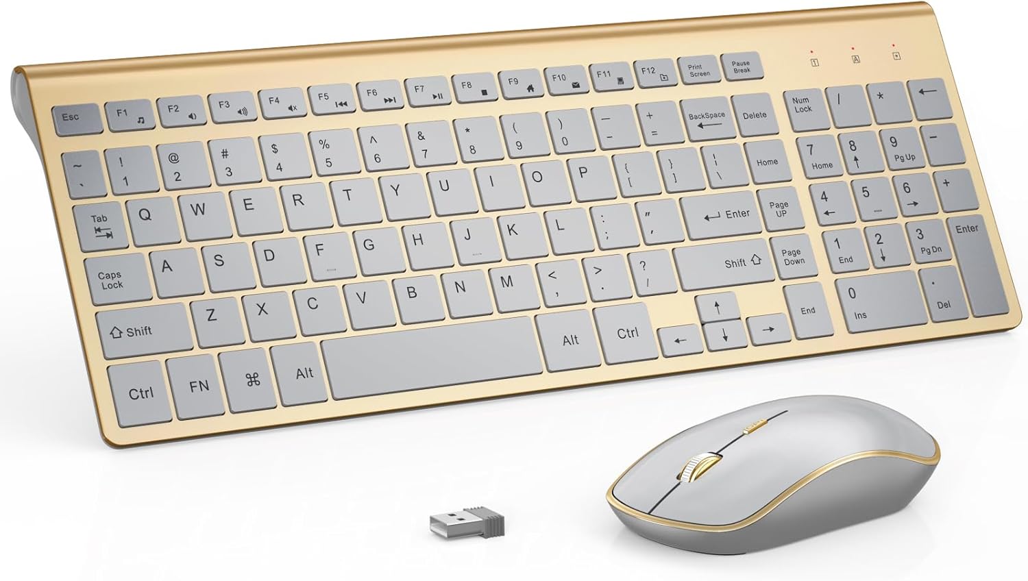 Wireless Keyboard and Mouse Combo for Ergonomic Comfort