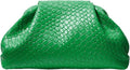QWINEE Women's Woven Evening Bag: Elegant Faux Leather Clutch