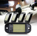 Nicoko 4Pods Pure White 72 LEDs Rock Lights - Super Bright Underglow