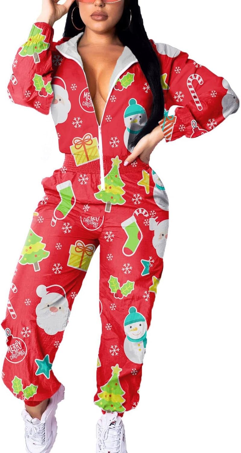 Stylish Women's Pullover Hoodies Jumpsuit Tracksuit Set