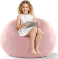 HABUTWAY 2FT Bean Bag Chair in Soft Pink for Ultimate Comfort