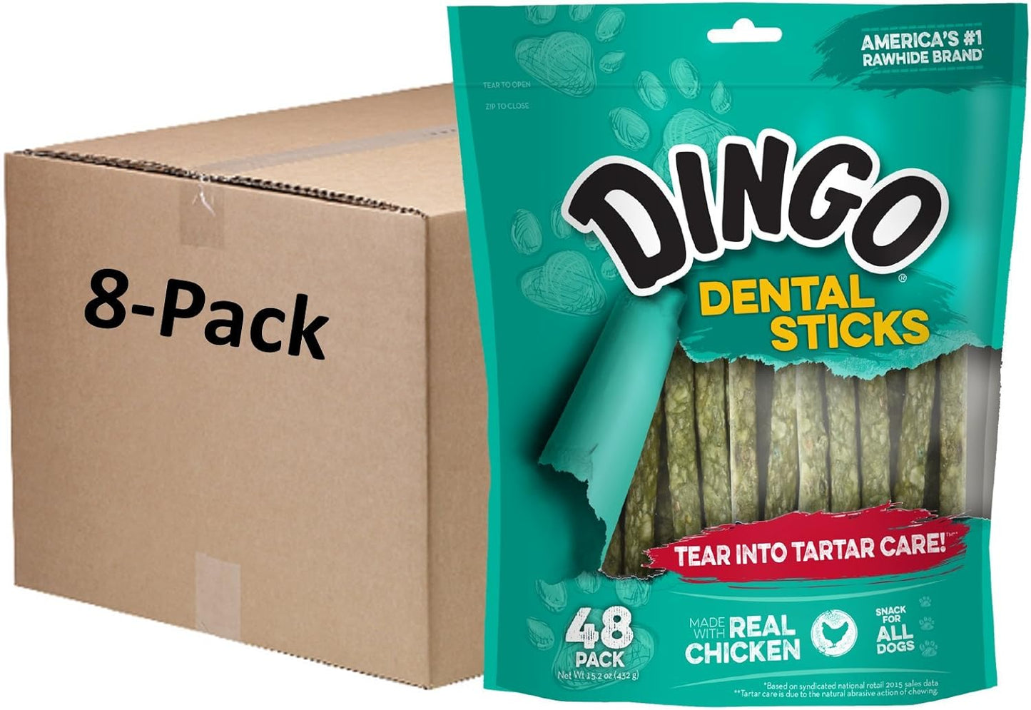 Dingo Tartar and Breath Dental Sticks for Healthy Teeth