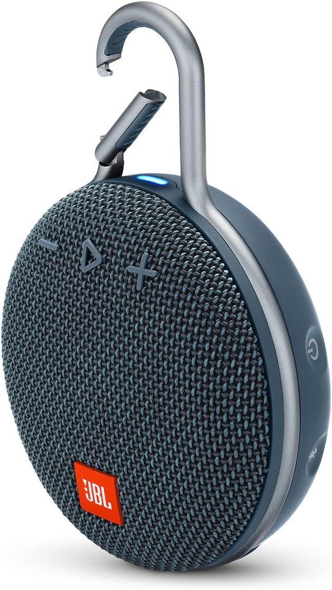 JBL Clip 3 Blue - Wireless Speaker - Waterproof and Portable - 10-Hour Playtime