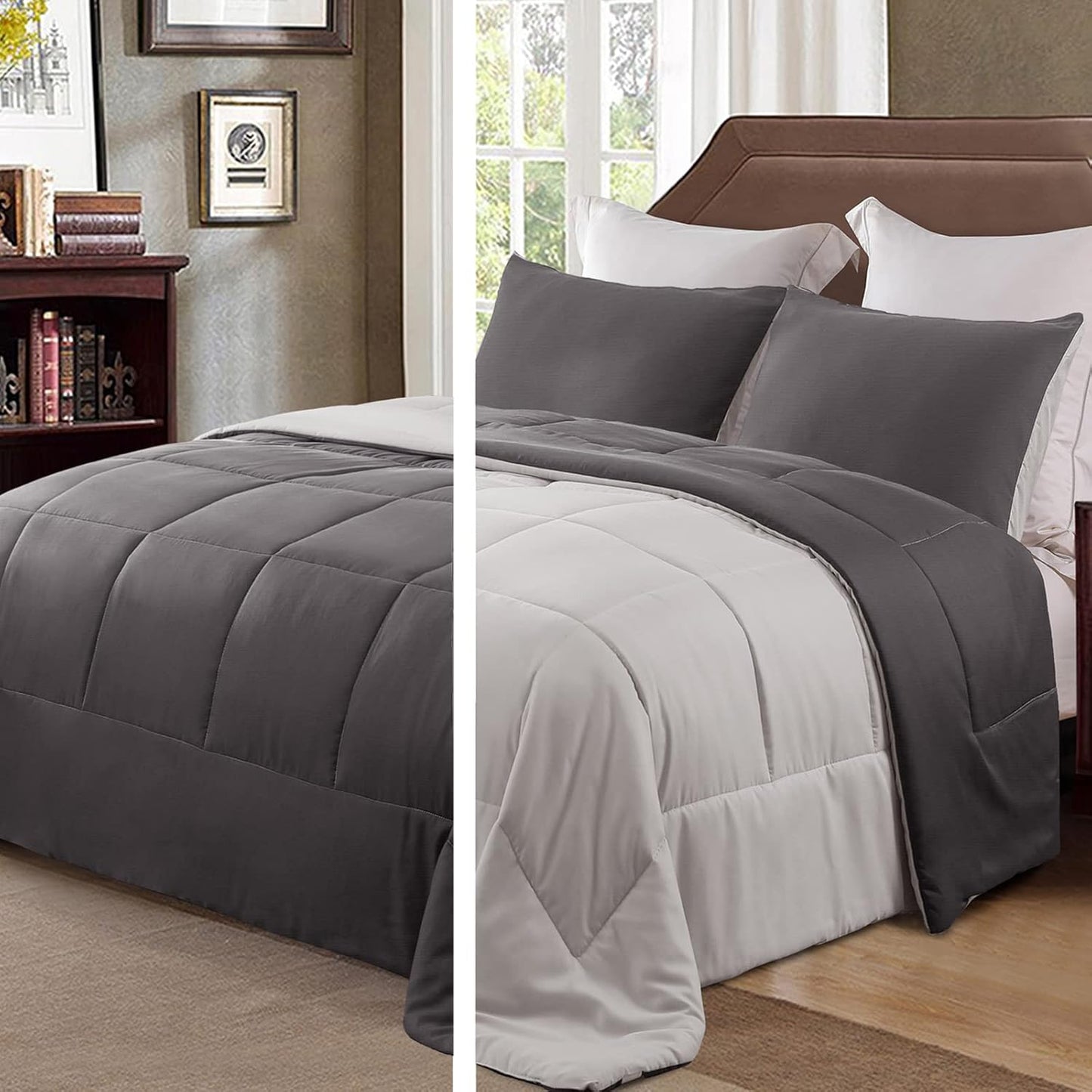 Lightweight Reversible Twin Comforter Set for All Seasons