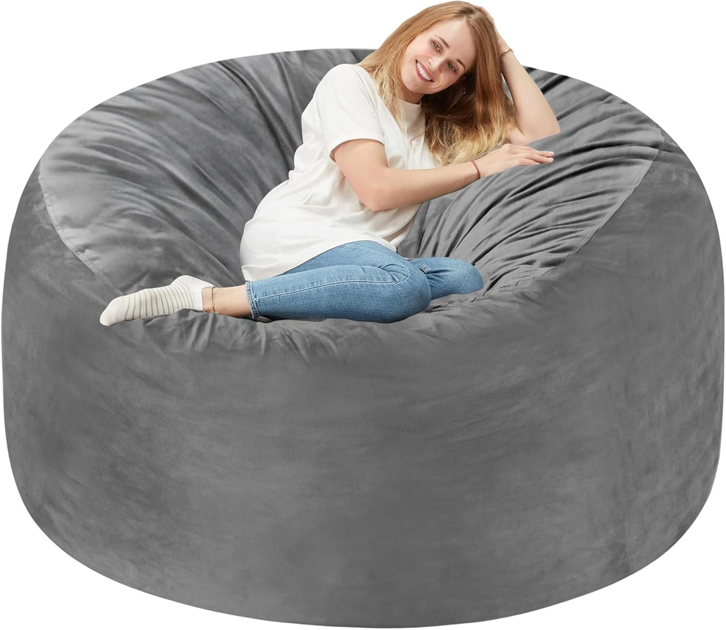 Giant Bean Bag Chair with Memory Foam for Ultimate Comfort