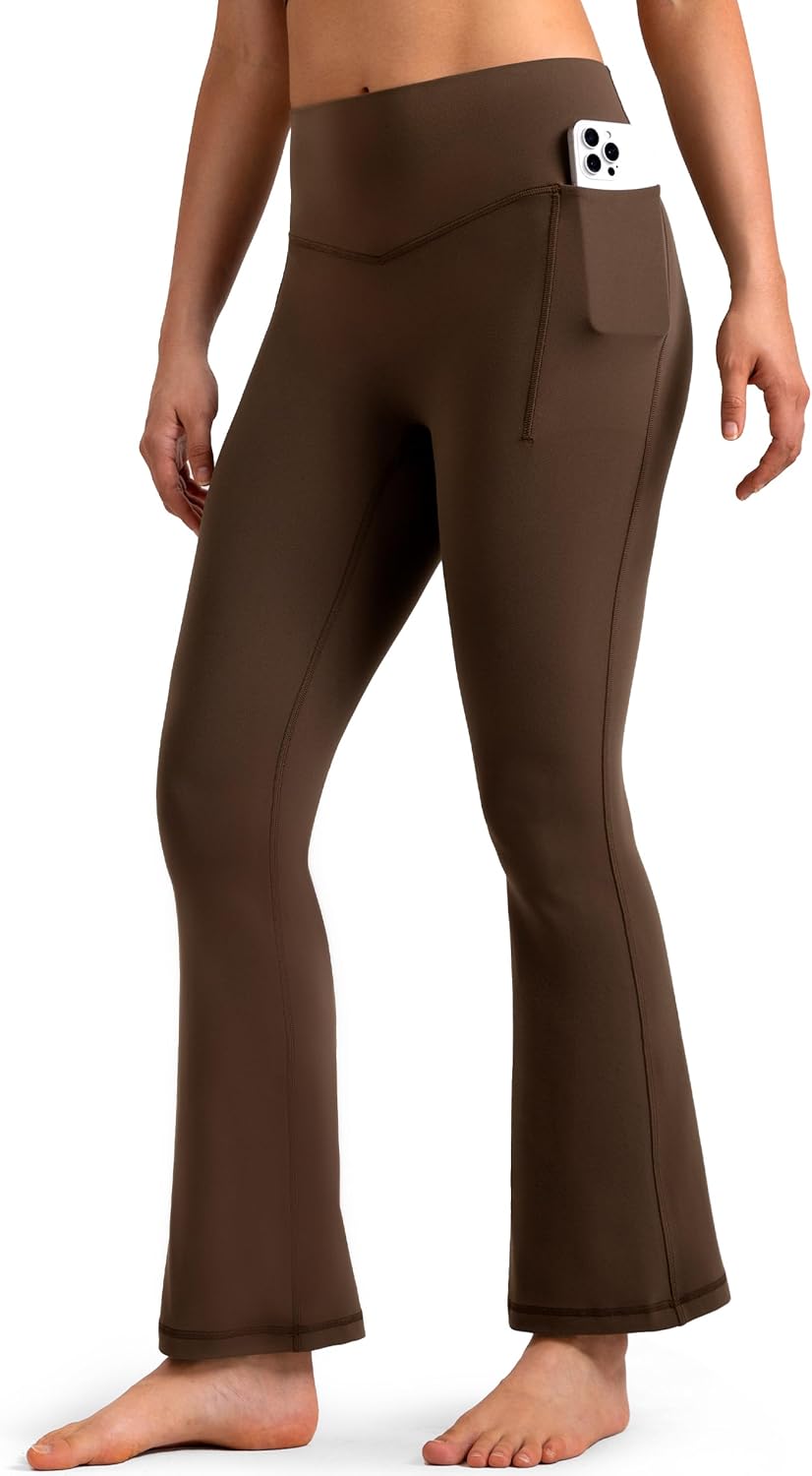 Colorfulkoala Dreamlux Mini Flare Leggings for Women with Pockets